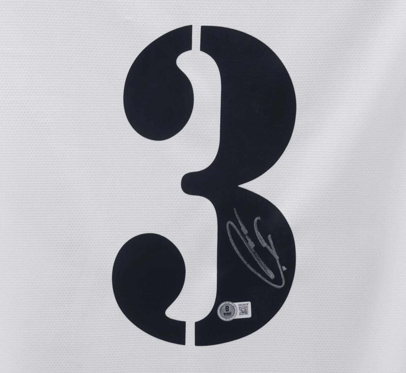 Roberto Carlos Signed Real Madrid FC Home Soccer Jersey #3 with Beckett Witness